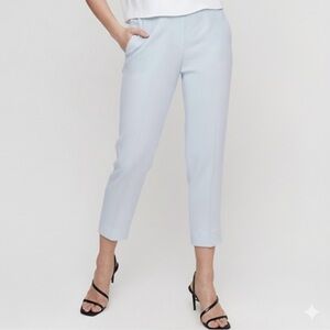 Aritzia Babaton Size 4 Conan Cropped Pants Atelier Trouser Slim Cement Blue
